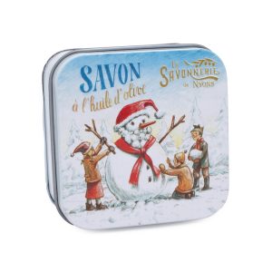 Boîte Métal Bonhomme de Neige & Savon 100g