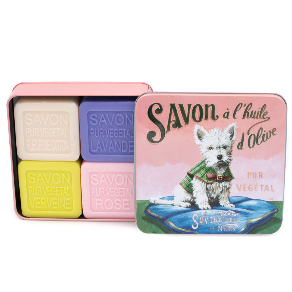 Boîte Métal Chien Westie & Savons 4x100g – Image 3