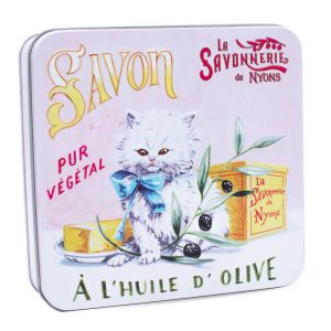 Boîte Métal Chat Persan & Savons 4x100g