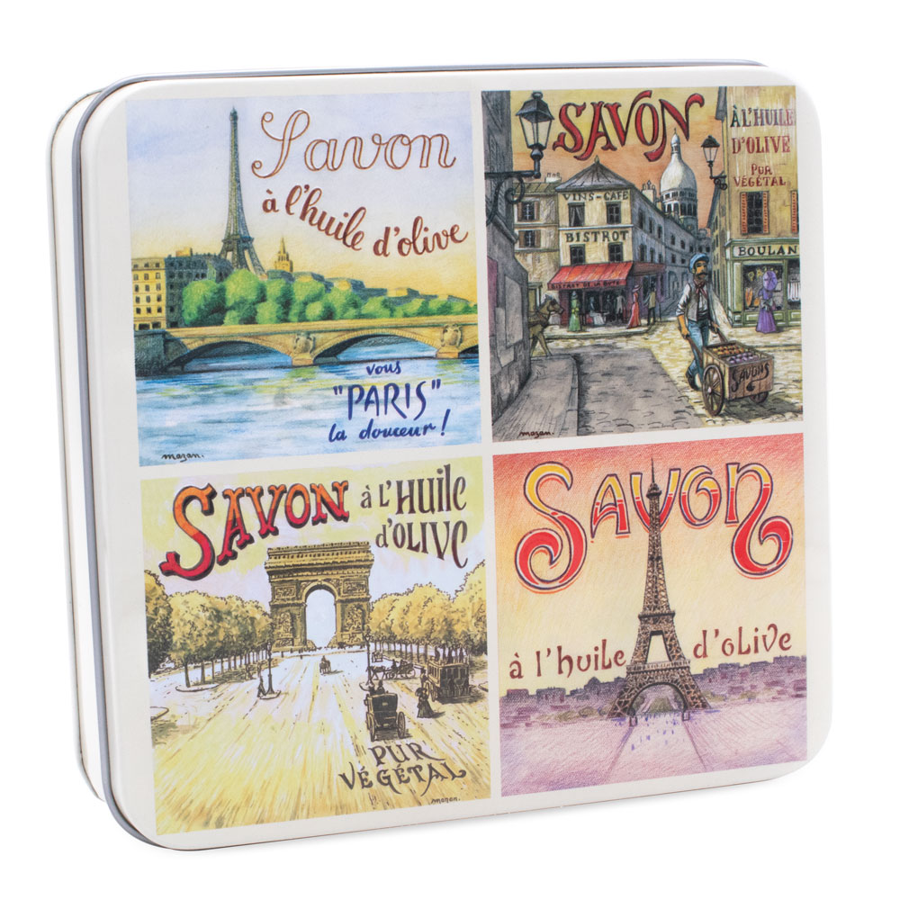 Boite Métal Vue de Paris & Savons 4x100g – Image 2