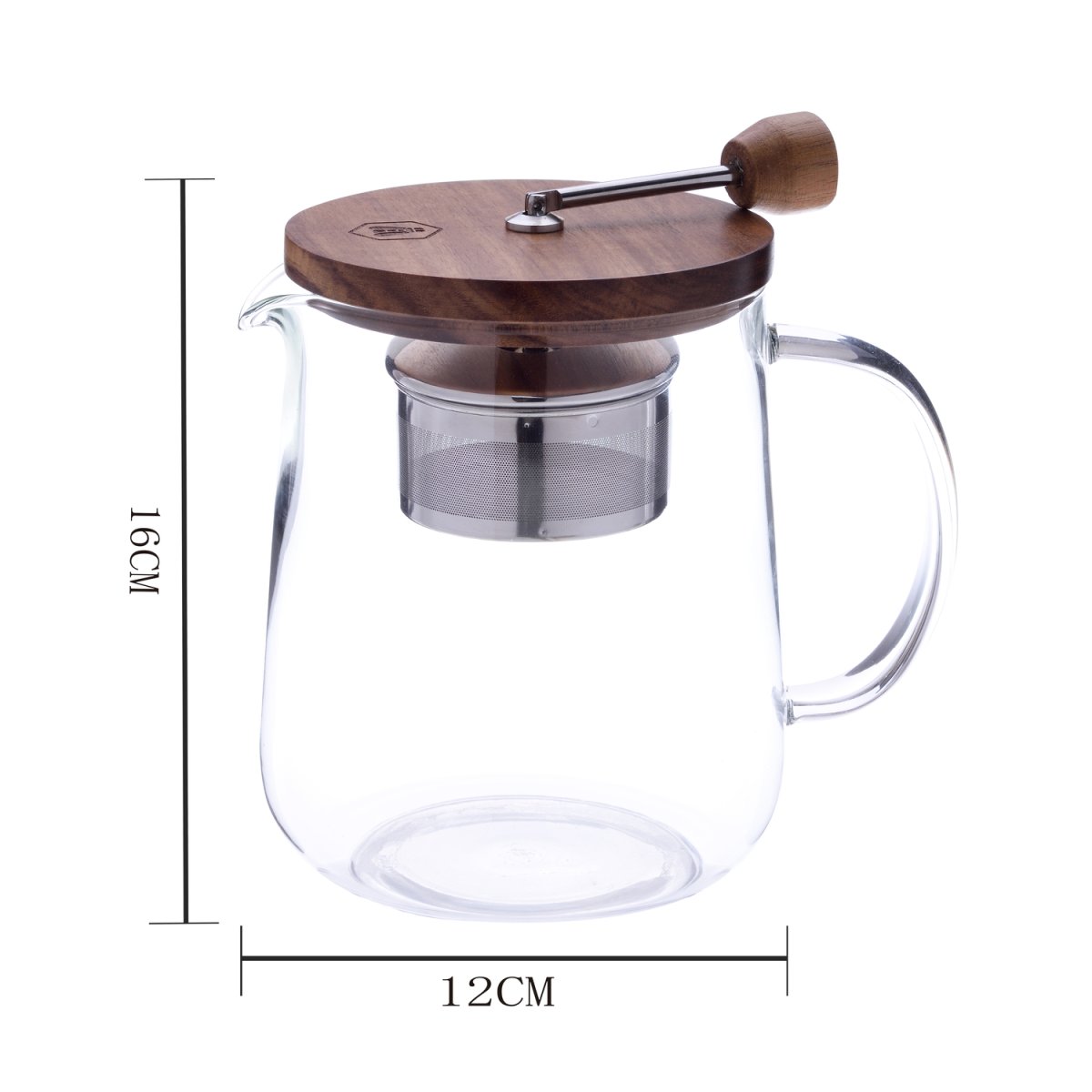 Théière avec Couvercle en Bois et Infuseur Amovible 1L – Image 3
