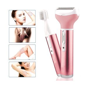 Épilateur Rasoir Electrique Femme Tondeuse 2 en 1