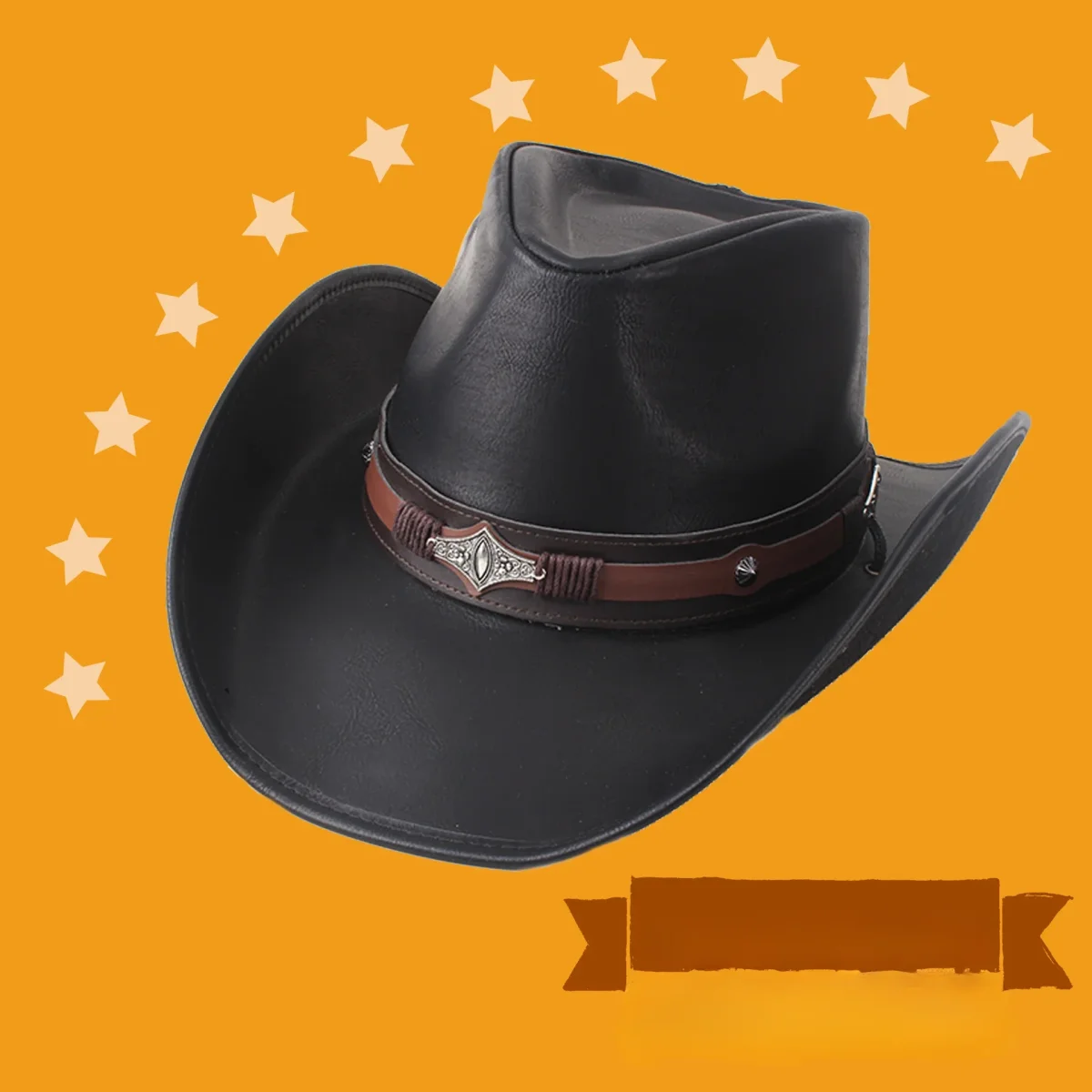 Chapeau Cowboy Véritable Cuir - FrontierFlair – Image 6
