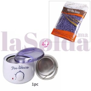 Pack Appareil Chauffe-cire + Perle De Cire à chaud + bâtonnets en bois