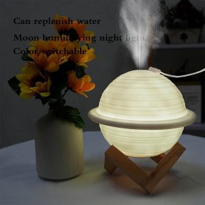 Diffuseur Huiles Essentielles humidificateur Lumineux Planète