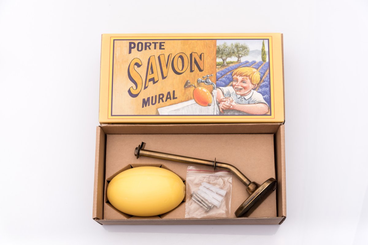 Support Laiton & Savon Rotatif Antan – Image 3