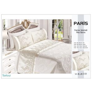 Ensemble de lit Broderie  6 Pièces  Paris
