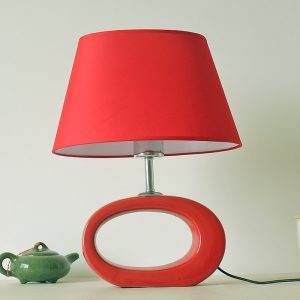 Lampe de bureau décorative chinoise en céramique