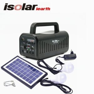 Kits énergie solaire maison/extérieur 2 lampes LED (radio FM)