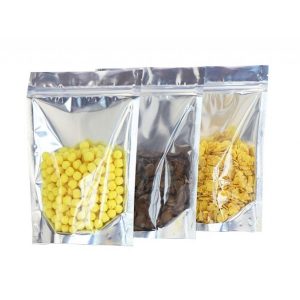 20 Sacs conservation zip aluminisés 23×17 cm (pistaches, amandes)