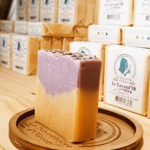 Savon Surgras au Lait de Chèvre et Lavande "Le Lavand'IØ " (à partir de 3,50€)