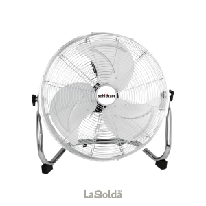 Ventilateur pied Schlëizer 100W inox – 3 vitesses